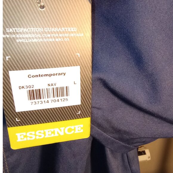 NWT Dickies Women's Essence Front Zip Warm-up Jacket, Navy Blue Large - Picture 9 of 11